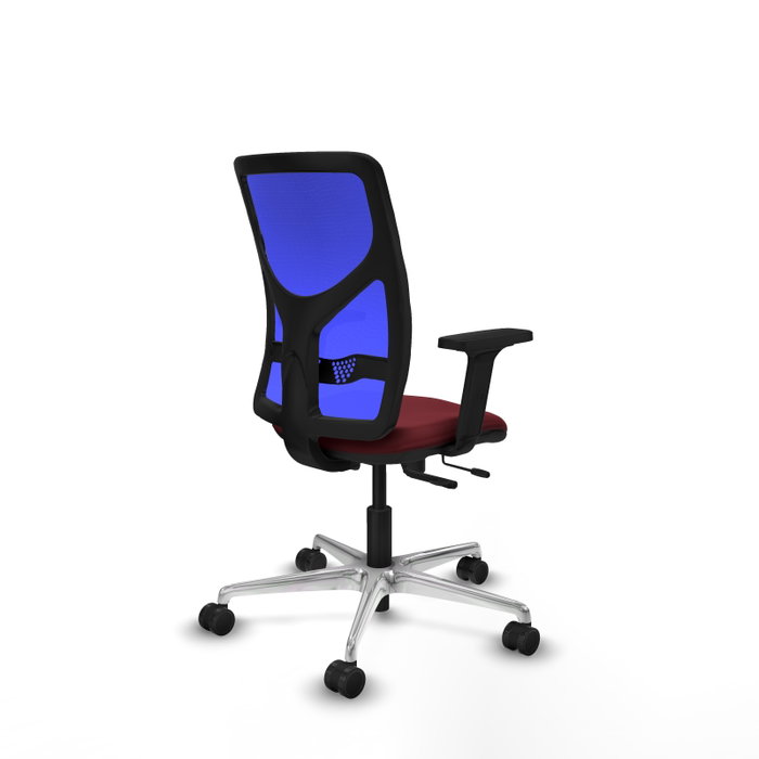 PIQUERAS Y CRESPO Silla de oficina Motilla Granate y Azul