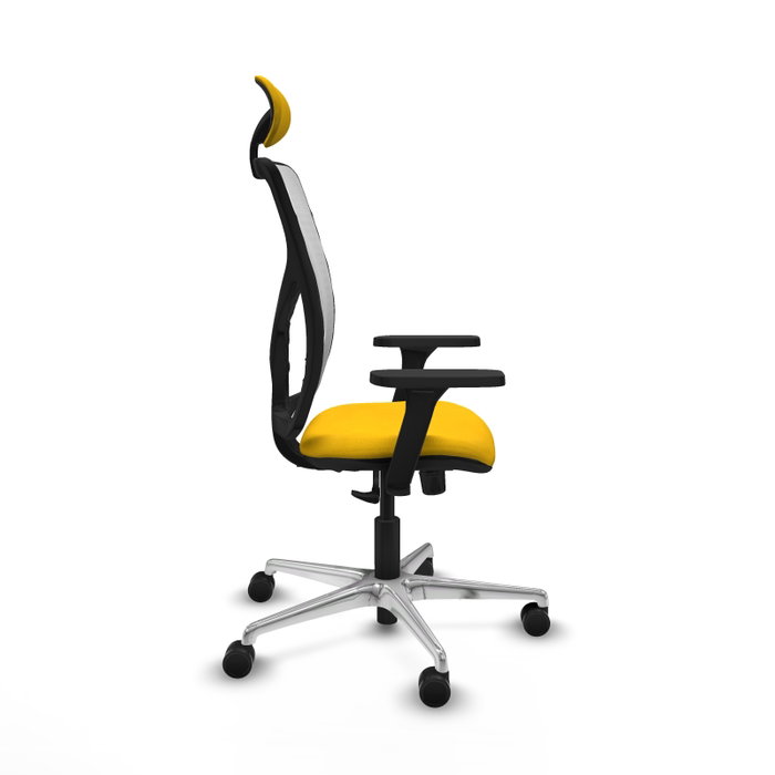 PIQUERAS Y CRESPO Silla de oficina Motilla con Mecanismo Sincro Amarillo y Blanco PIQUERAS Y CRESPO Silla de oficina Motilla con Mecanismo Sincro Amarillo y Blanco