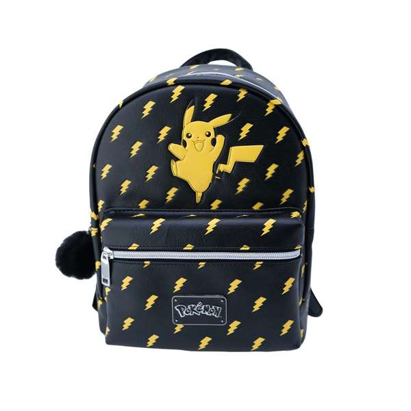 Toybags Mochilita Pokémon Premium Negra con bolsillos Toybags Mochilita Pokémon Premium Negra con bolsillos