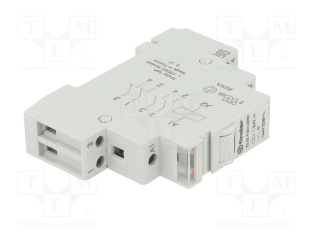 FINDER 20.22 Relé de instalación biestable 24V DC 16A NA x2
