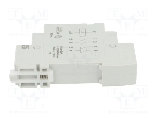FINDER 20.22 Relé de instalación biestable 24V DC 16A NA x2