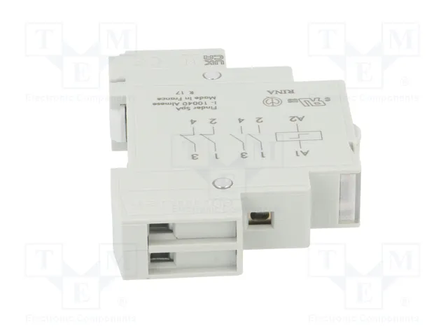 FINDER 20.22 Relé de instalación biestable 24V DC 16A NA x2