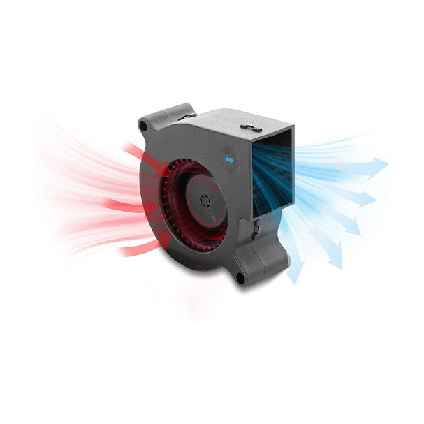 DeLOCK Ventilador radial 12 V CC 60 x 60 x 25 mm, 3-Pin, Negro