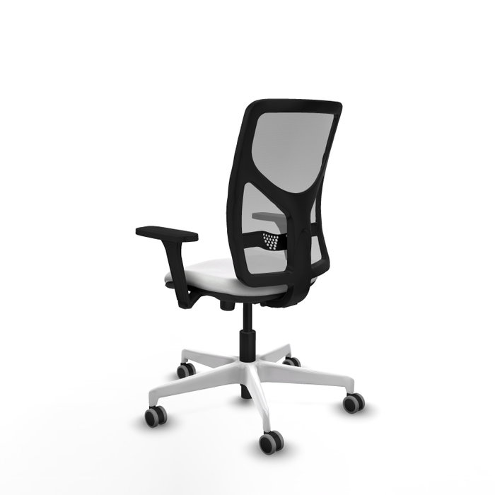 PIQUERAS Y CRESPO Silla de oficina Motilla con mecanismo Sincro, Blanco y Gris PIQUERAS Y CRESPO Silla de oficina Motilla con mecanismo Sincro, Blanco y Gris
