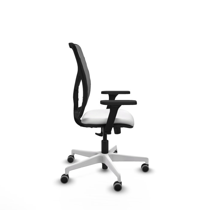 PIQUERAS Y CRESPO Silla de oficina Motilla con mecanismo Sincro, Blanco y Gris PIQUERAS Y CRESPO Silla de oficina Motilla con mecanismo Sincro, Blanco y Gris