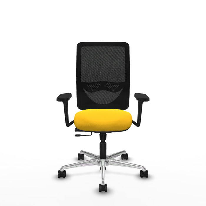 PIQUERAS Y CRESPO Silla de oficina Zulema con mecanismo Sincro/Traslack Amarillo y Negro PIQUERAS Y CRESPO Silla de oficina Zulema con mecanismo Sincro/Traslack Amarillo y Negro