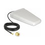 DeLOCK Antena LTE Direccional Exterior, SMA Macho, 7-9 dBi de Ganancia, con Cable de Conexión RG-58 5m, Color Blanco