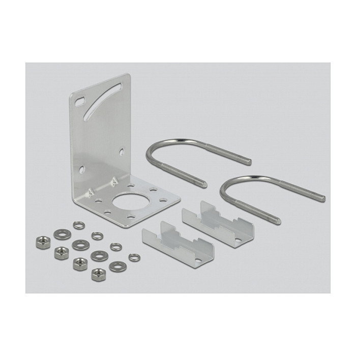 DeLOCK Antena LTE Direccional Exterior, SMA Macho, 7-9 dBi de Ganancia, con Cable de Conexión RG-58 5m, Color Blanco