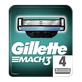 Gillette Match3 Cuchillas Pack Recambio 3 Hojas 4 Unidades