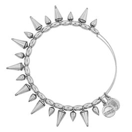 Alex And Ani Pulsera Spike Coura Gris