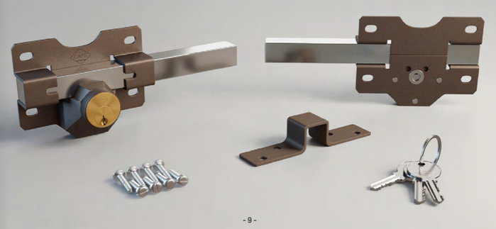 CAYS Cerrojo Modelo A2 Pintado con Llave Interior