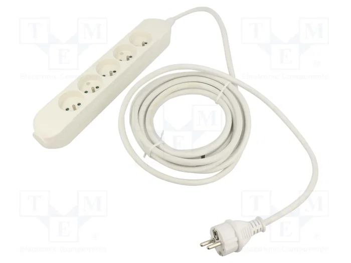 JONEX Prolongador de Alimentación H05VV-F 3G2,5mm2 3m Blanco JONEX Prolongador de Alimentación H05VV-F 3G2,5mm2 3m Blanco