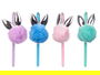 Boligrafo Pompon Conejo Surtidos Pincello 7 x 19 x 4.5 cm (Set de 24)