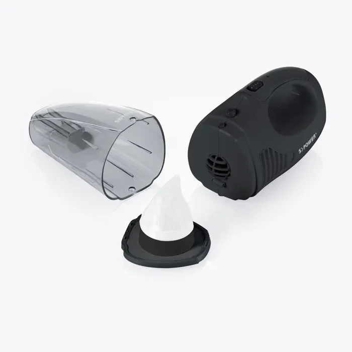 Severin HV7963 Aspiradora de Mano Inalámbrica 7.4 V - 18 Min Autonomía - Capacidad 200 ml - Color Negra