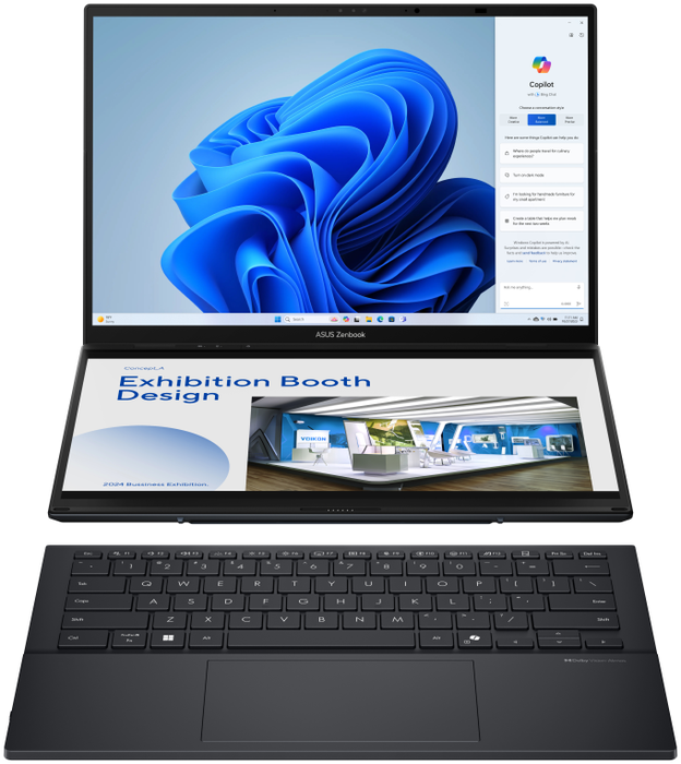 Asus ZenBook Duo OLED UX8406CA-PZ152W 14 pulg Táctil Intel Core Ultra 9 32GB RAM 1TB SSD