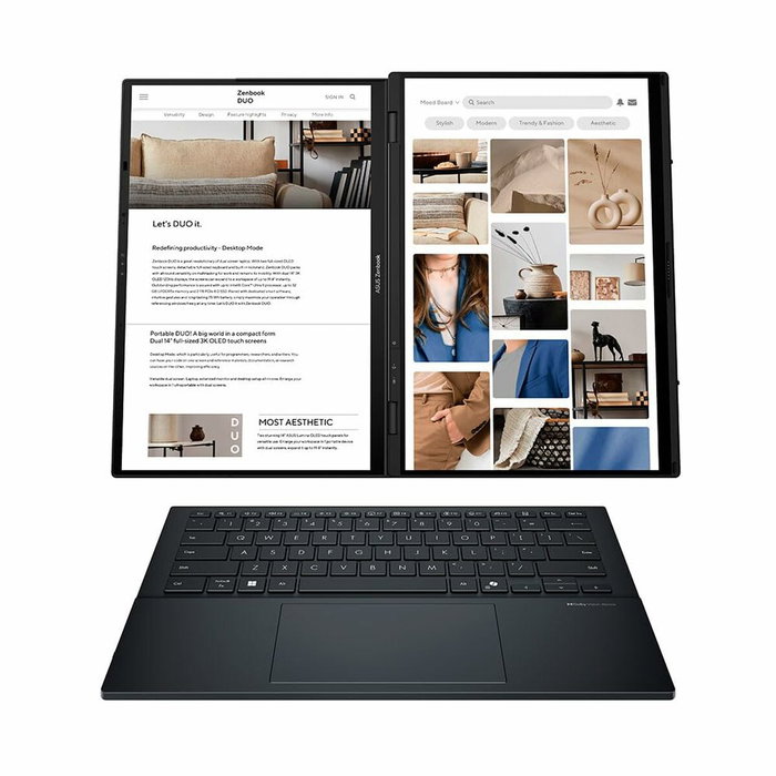 Asus ZenBook Duo OLED UX8406CA-PZ152W 14 pulg Táctil Intel Core Ultra 9 32GB RAM 1TB SSD
