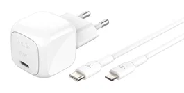 Belkin Boost Charge Adaptador PD 30W USB-C a Lightning con Cable Blanco