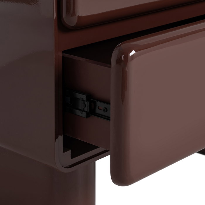 Mesita Lacado Granate Dm Dormitorio 56,50 X 42,50 X 56,50 cm