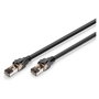 Digitus Cable de Red Ethernet CAT 8.1 S/FTP RJ-45 3 Metros Negro - 2000 MHz, Cobre, LSZH