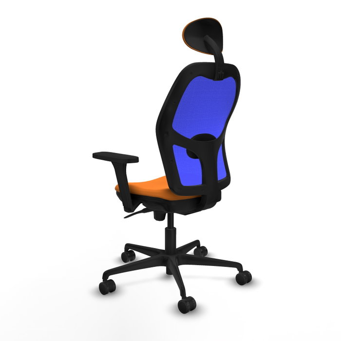 PIQUERAS Y CRESPO Silla de oficina Jorquera con mecanismo Sincro y Cabecero 2D en Negro PIQUERAS Y CRESPO Silla de oficina Jorquera con mecanismo Sincro y Cabecero 2D en Negro
