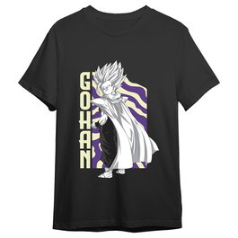 TOEI ANIMATION Camiseta Manga Gohan Dragon Ball Z para Adulto Talla 2XL - 100% Algodón