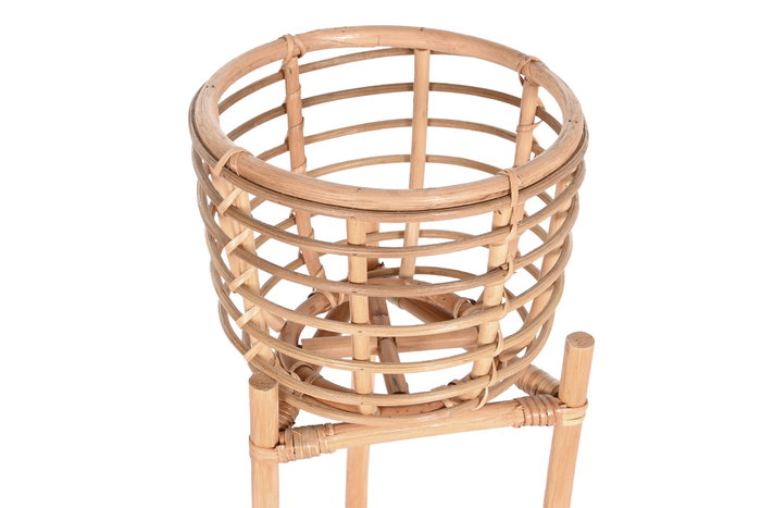 DKD Home Decor Macetero Balines Natural Ratan 25 x 70 x 25 cm DKD Home Decor Macetero Balines Natural Ratan 25 x 70 x 25 cm