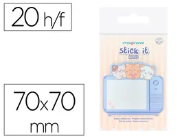 Imaginovo Bloc Notas Adhesivas Fantasía 70x70 mm 20 Hojas