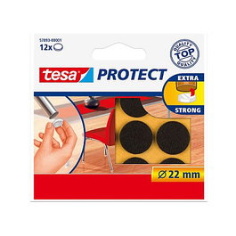 Tesa Protect Filzgleiter Protectores de suelo para muebles Marrón 22mm