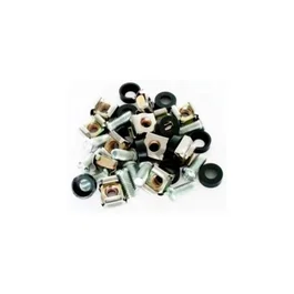 Powergreen Juego de Tuercas y Tornillos Metálicos para Rack M6 (50 unidades)