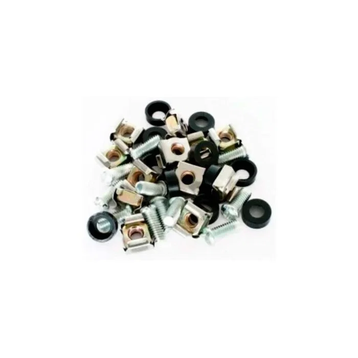 Powergreen Juego de Tuercas y Tornillos Metálicos para Rack M6 (50 unidades)