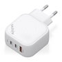 AISENS Cargador GaN 65W con 2x USB-C y 1x USB-A Blanco