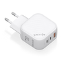 AISENS ASCH-65W3P026-W Cargador GaN 65W Carga Rápida 2xUSB-C PD3.0 QC4.0 1xUSB-A QC3.0 Blanco Universal Interior