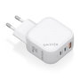 AISENS Cargador GaN 65W con 2x USB-C y 1x USB-A Blanco