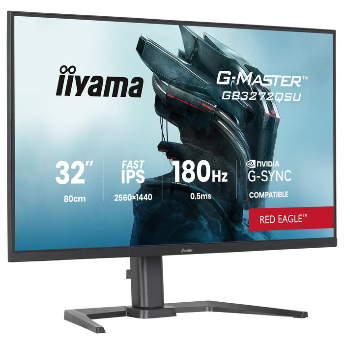 Iiyama G-MASTER GB3272QSU-B1 Monitor Gaming 31.5" (80 cm) Quad HD 2560x1440 Fast IPS 180 Hz 0.5 ms G-Sync Compatible HDR10 USB Hub Altavoces Negro Iiyama G-MASTER GB3272QSU-B1 Monitor Gaming 31.5" (80 cm) Quad HD 2560x1440 Fast IPS 180 Hz 0.5 ms G-Sync Compatible HDR10 USB Hub Altavoces Negro