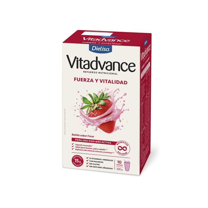 DIELISA Vitadvance Batido Fresa 10 Sobres DIELISA Vitadvance Batido Fresa 10 Sobres