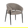 Silla Taupe Tejido-Metal Contract 60 X 57 X 79 cm (Set de 2)