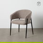 Silla Taupe Tejido-Metal Contract 60 X 57 X 79 cm (Set de 2)
