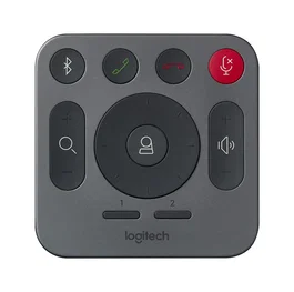 Logitech Rally Control Remoto RF Inalámbrico con Botones para ConferenceCam Ultra-HD Webcam, Negro