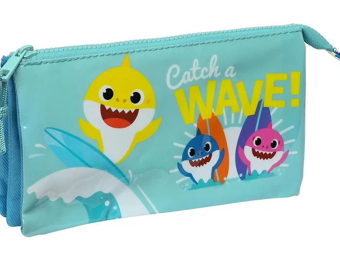 Safta Portatodo Triple Baby Shark Surfing