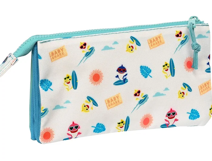 Safta Portatodo Triple Baby Shark Surfing