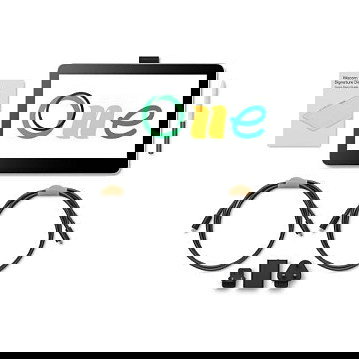 Wacom One Display 12 Tablet Gráfica DTC121W0B Pantalla Táctil con Lápiz Plata/Negro