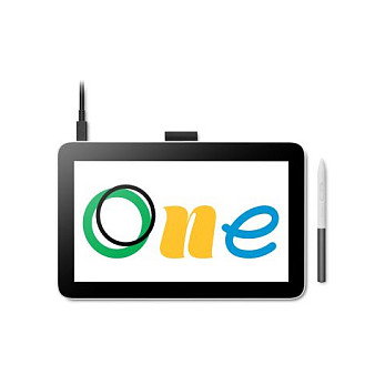 Wacom One Display 12 Tablet Gráfica DTC121W0B Pantalla Táctil con Lápiz Plata/Negro