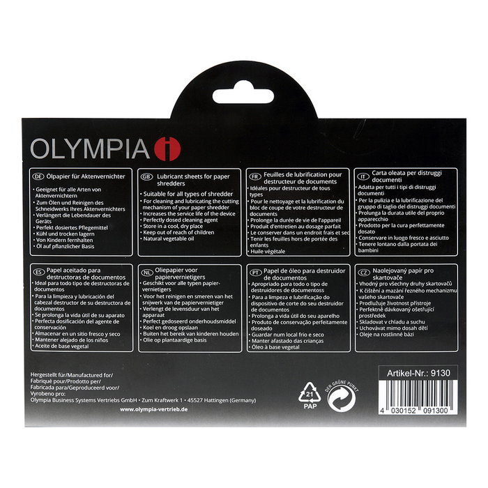 Olympia Papel cebolla A5 12 Blatt