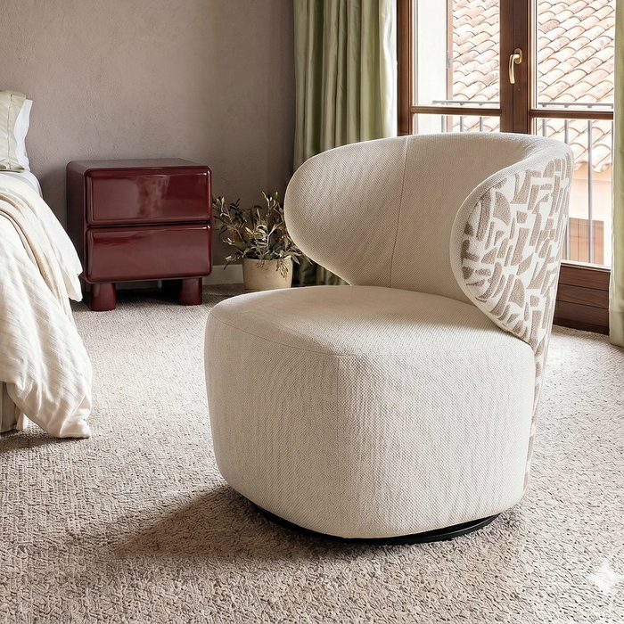 Sillón Bitejido Crema-Beige 73 X 68 X 74 cm Sillón Bitejido Crema-Beige 73 X 68 X 74 cm