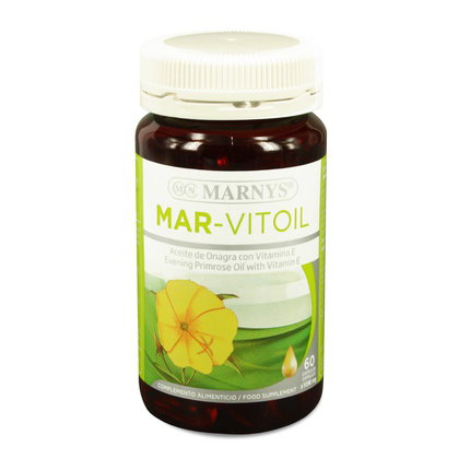 MARNYS Mar Vitoil Aceite de Onagra con Vitamina E 500mg, 150 perlas