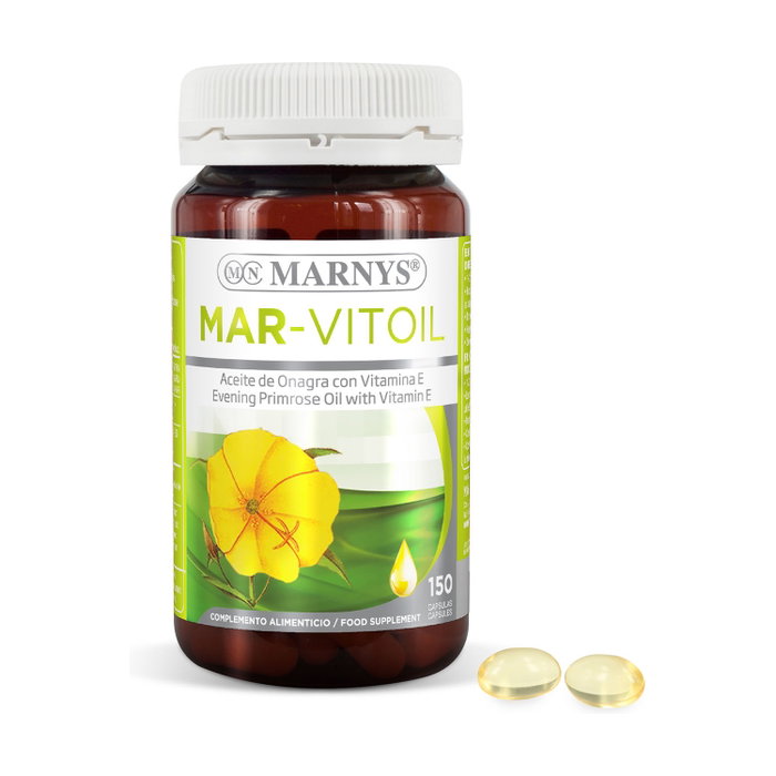 MARNYS Mar-Vitoil Aceite de Onagra con Vitamina E 500mg 150 perlas