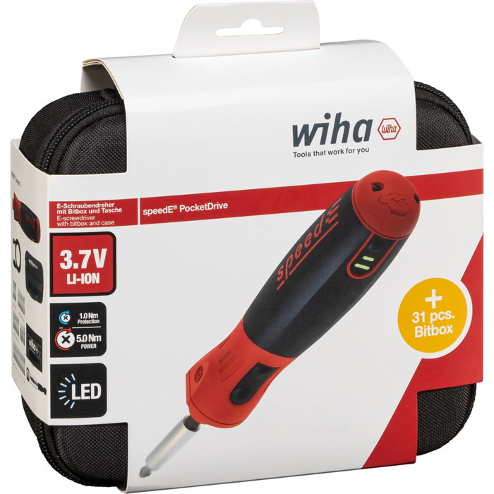 Wiha speedE PocketDrive Destornillador Electrónico