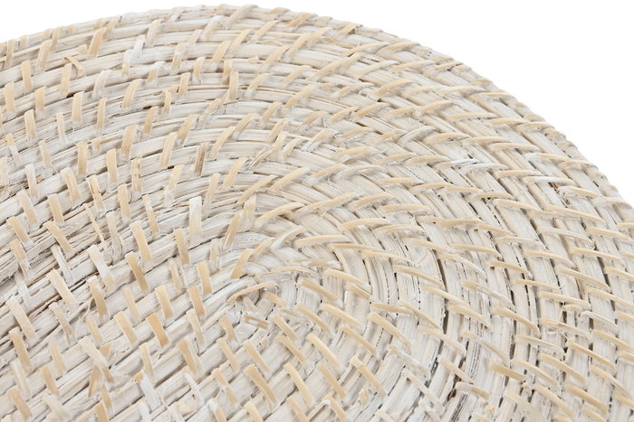 DKD Home Decor Individual Blanco Natural Bambú Ratan 30 x 40 x 1 cm DKD Home Decor Individual Blanco Natural Bambú Ratan 30 x 40 x 1 cm