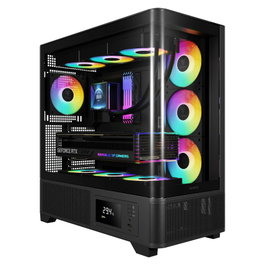 Gamdias Atlas P2 Gaming Miditower Negro con 4x120mm ARGB