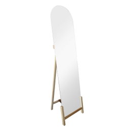 DKD Home Decor Espejo de Vestidor de Pino y Cristal Natural 40x10x160 cm